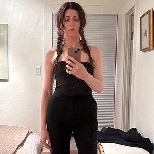 Reformation Jaclyn Satin Corset Top